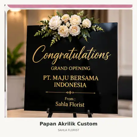 Papan Bunga Akrilik Lanny Jaya